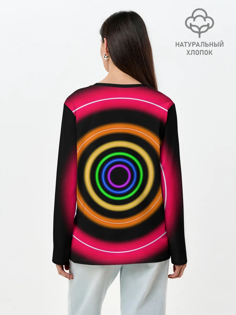 Лонгслив женский. Хлопок / Neon