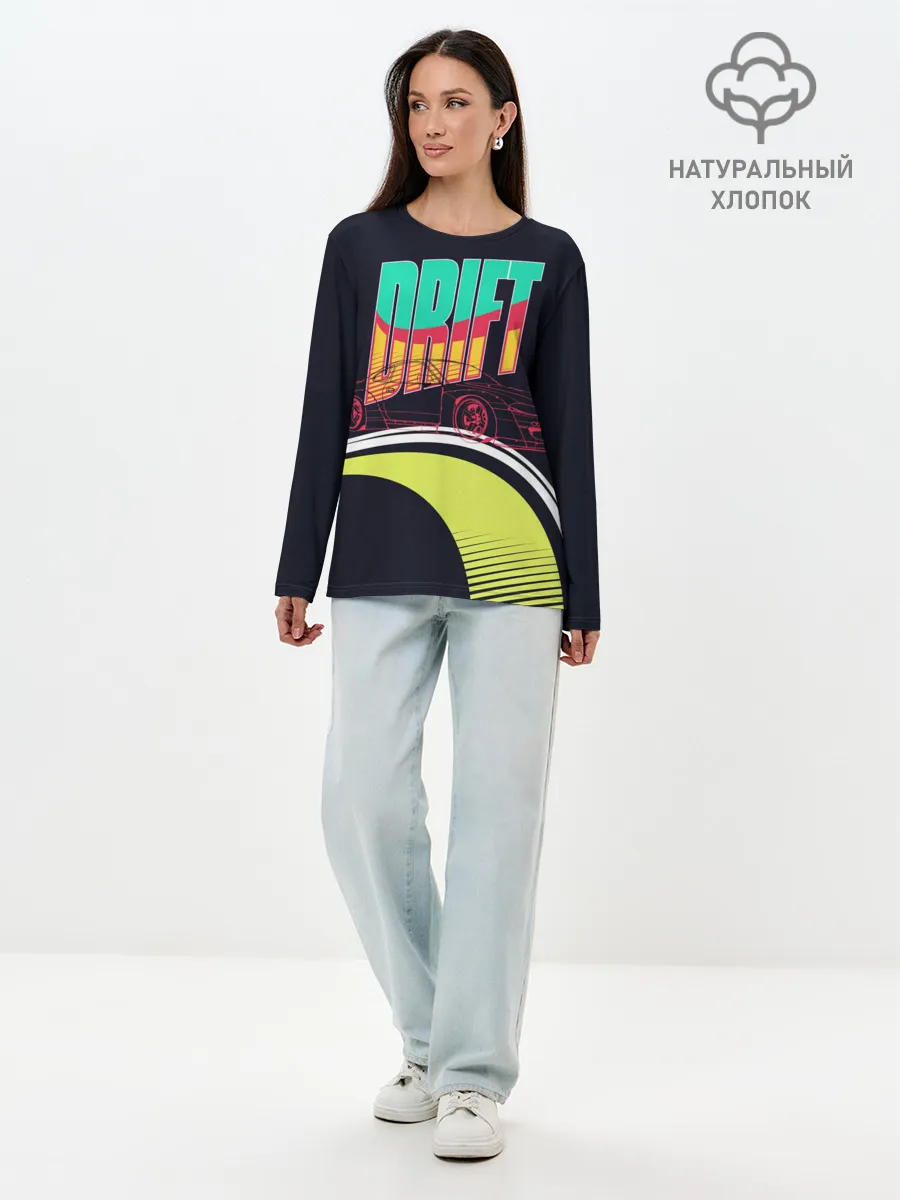Лонгслив женский. Хлопок / Drift Style