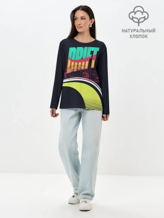 Лонгслив женский. Хлопок / Drift Style
