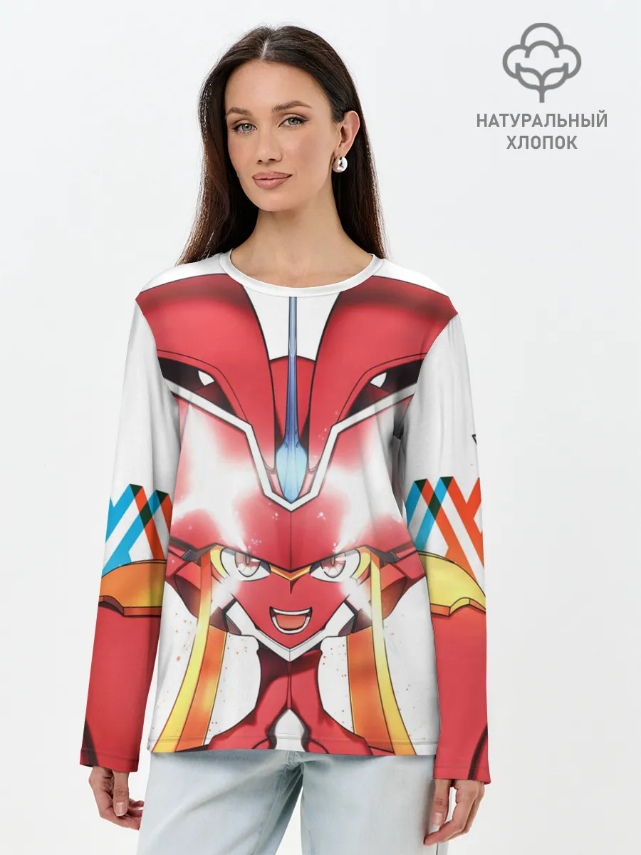 Лонгслив женский. Хлопок / франкс стрелиция