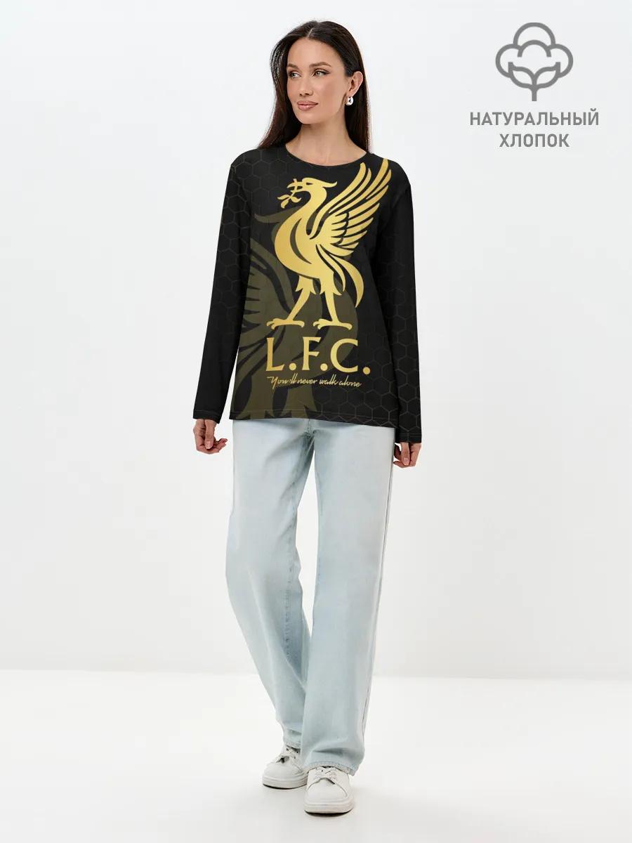 Лонгслив женский. Хлопок / Ливерпуль