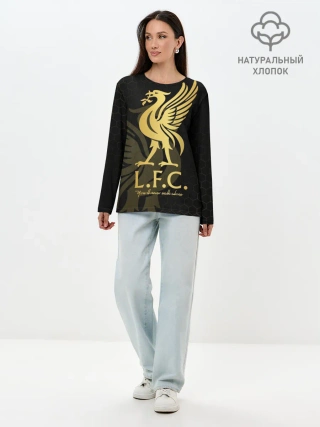 Лонгслив женский. Хлопок / Ливерпуль