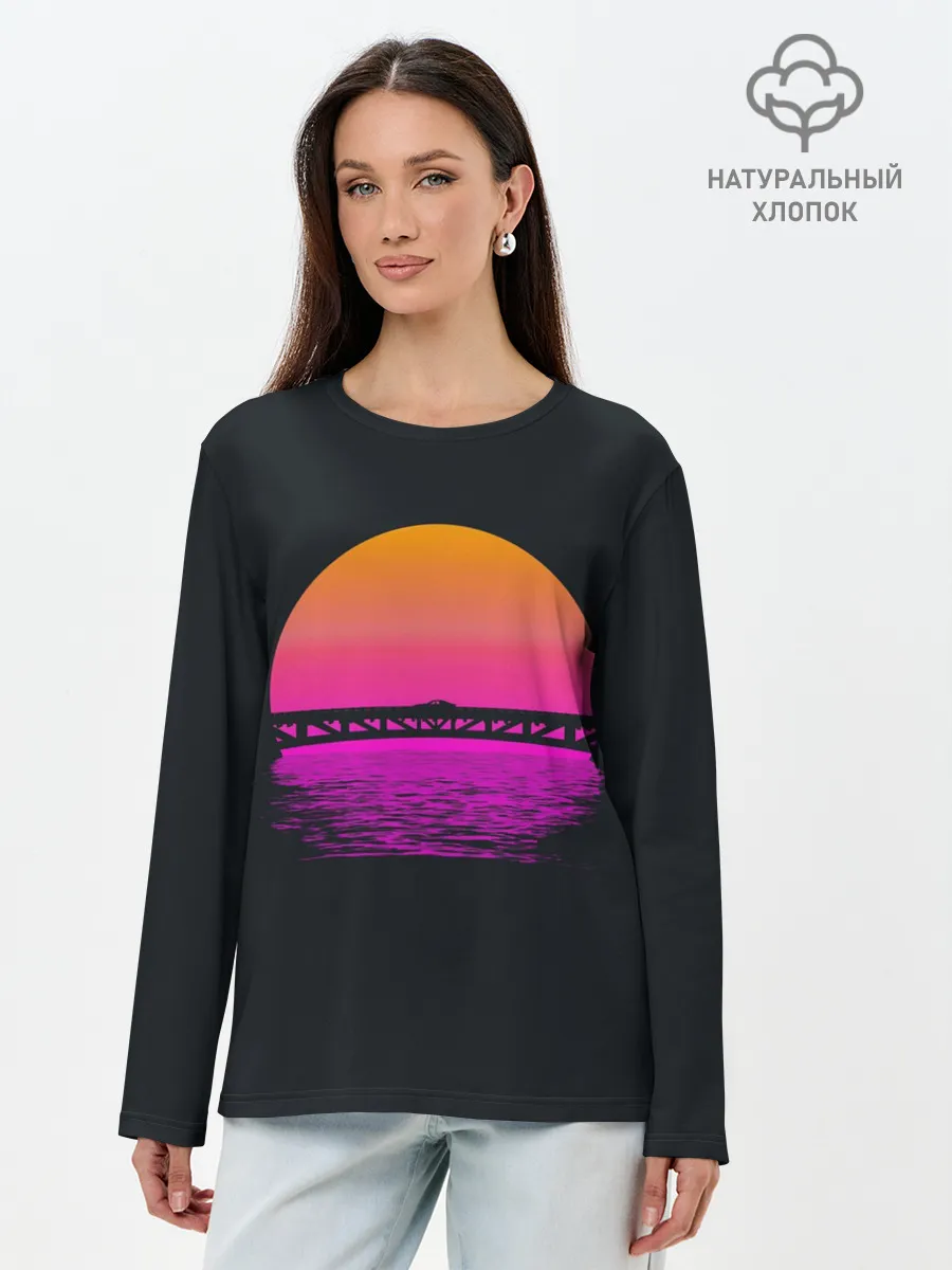 Лонгслив женский. Хлопок / Hotline Maiami