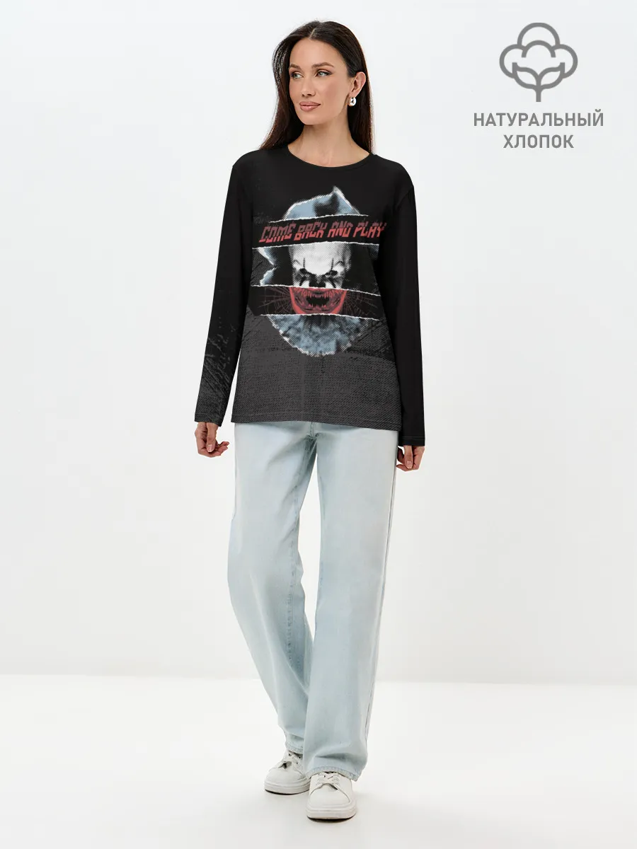 Лонгслив женский. Хлопок / Come Back And Play