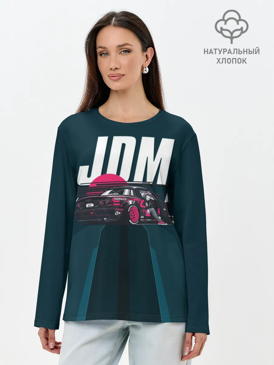 Лонгслив женский. Хлопок / JDM