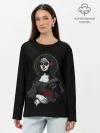 Лонгслив женский. Хлопок / Mona Lisa - Santa Muerte
