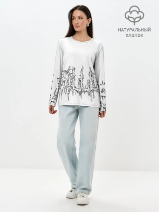 Лонгслив женский. Хлопок / Billie Eilish