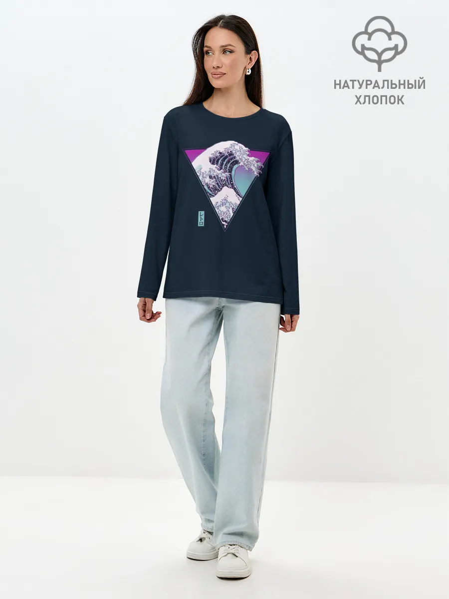 Лонгслив женский. Хлопок / Великая Ретро Волна