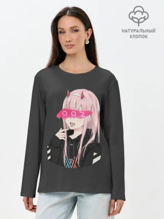 Лонгслив женский. Хлопок / Zero Two
