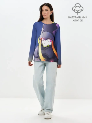 Лонгслив женский. Хлопок / гениста франкс