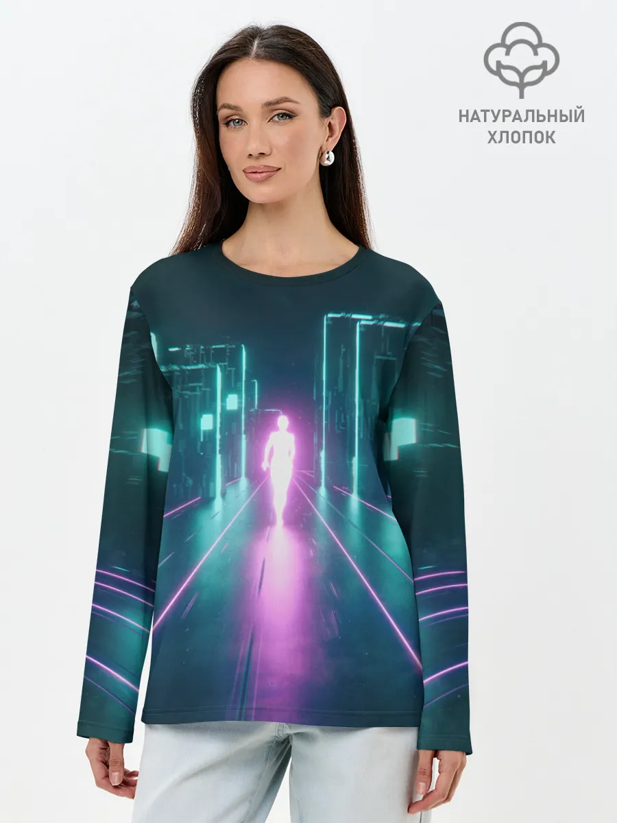 Лонгслив женский. Хлопок / OutRun