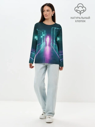 Лонгслив женский. Хлопок / OutRun