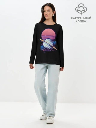 Лонгслив женский. Хлопок / Retro Planet