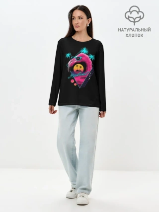 Лонгслив женский. Хлопок / Flamingo