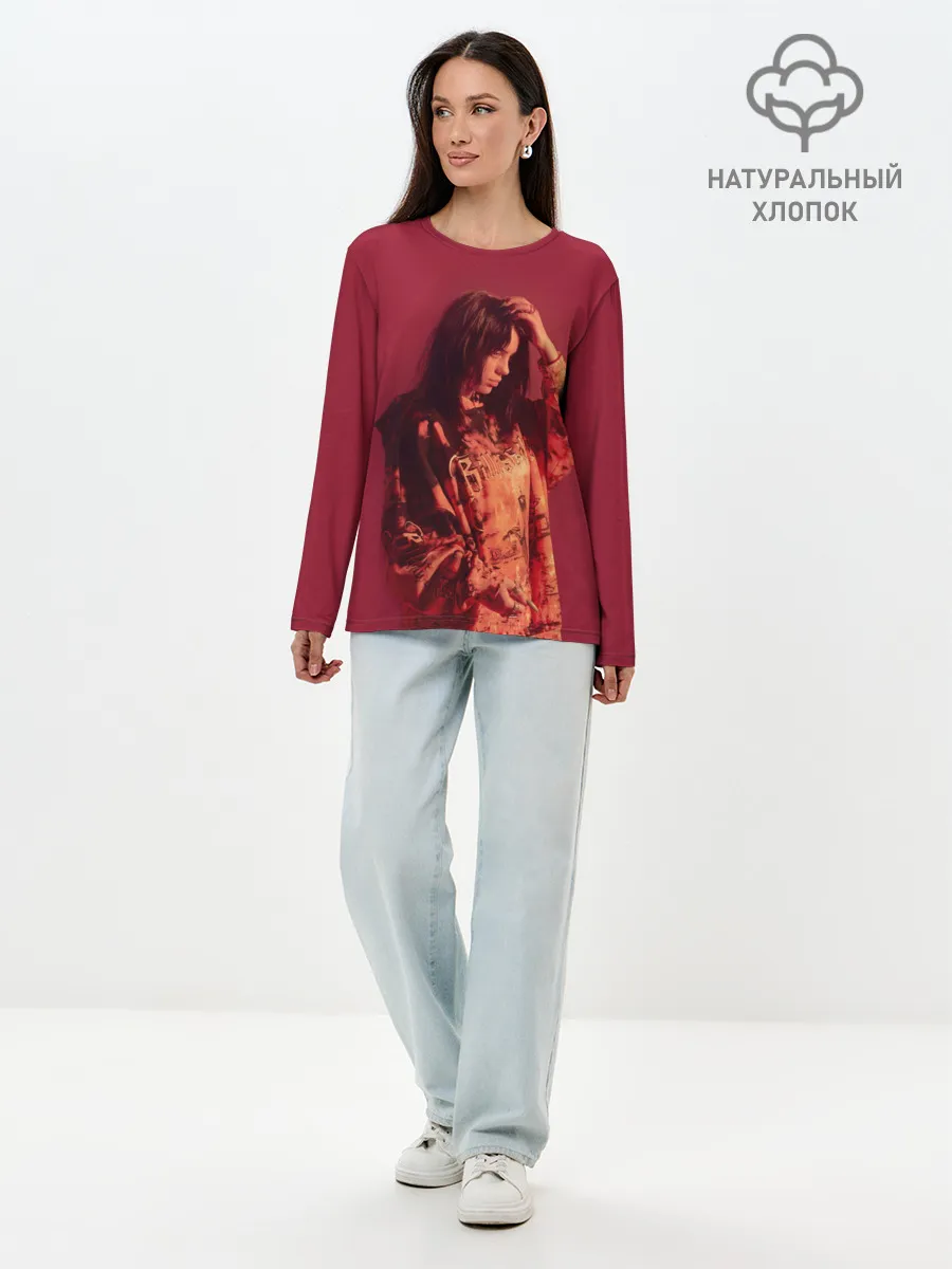 Лонгслив женский. Хлопок / BILLIE EILISH