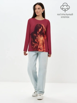 Лонгслив женский. Хлопок / BILLIE EILISH