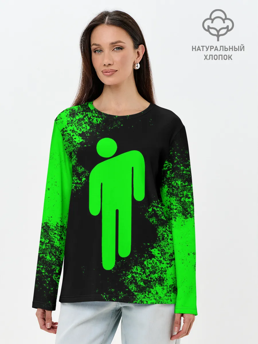 Лонгслив женский. Хлопок / BILLIE EILISH