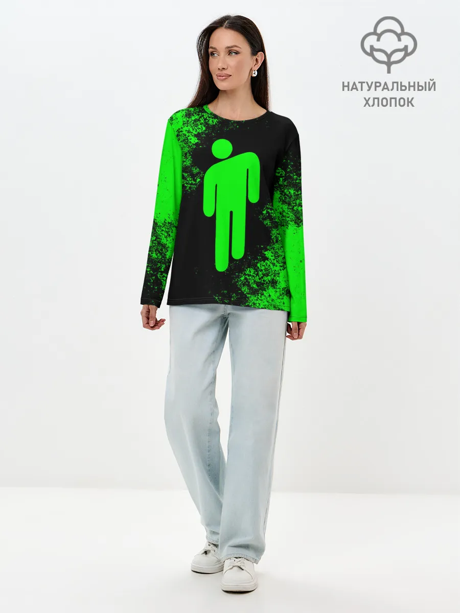 Лонгслив женский. Хлопок / BILLIE EILISH