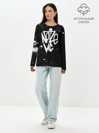 Лонгслив женский. Хлопок / Noize MC