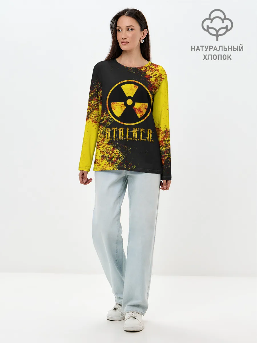 Лонгслив женский. Хлопок / S.T.A.L.K.E.R.