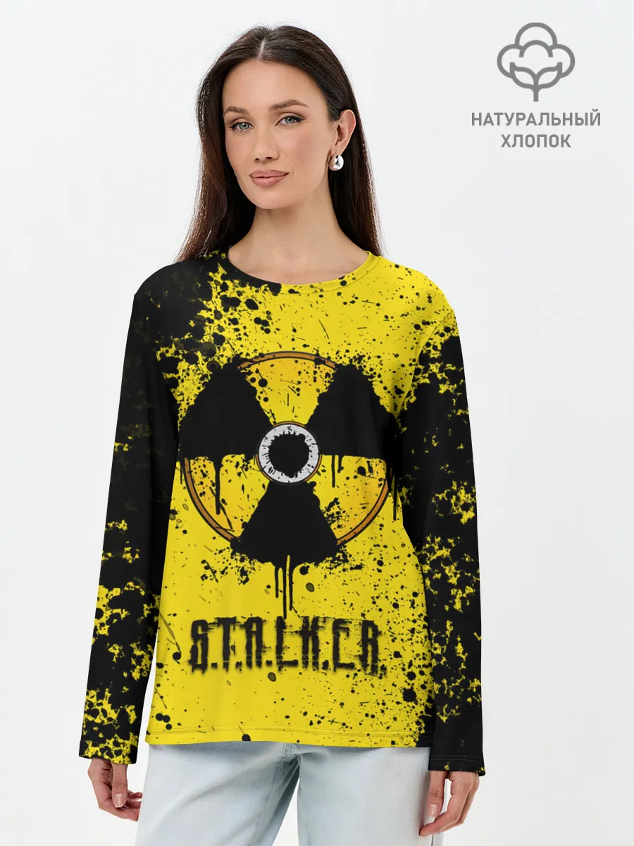 Лонгслив женский. Хлопок / S.T.A.L.K.E.R.