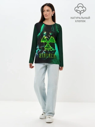 Лонгслив женский. Хлопок / S.T.A.L.K.E.R.