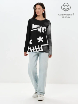 Лонгслив женский. Хлопок / Noize MC