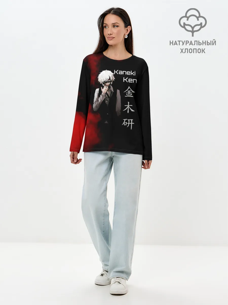 Лонгслив женский. Хлопок / Токийский гуль