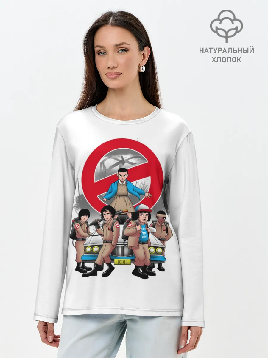 Лонгслив женский. Хлопок / Stranger Things