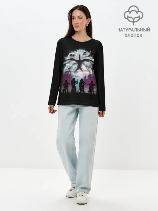 Лонгслив женский. Хлопок / Stranger Things