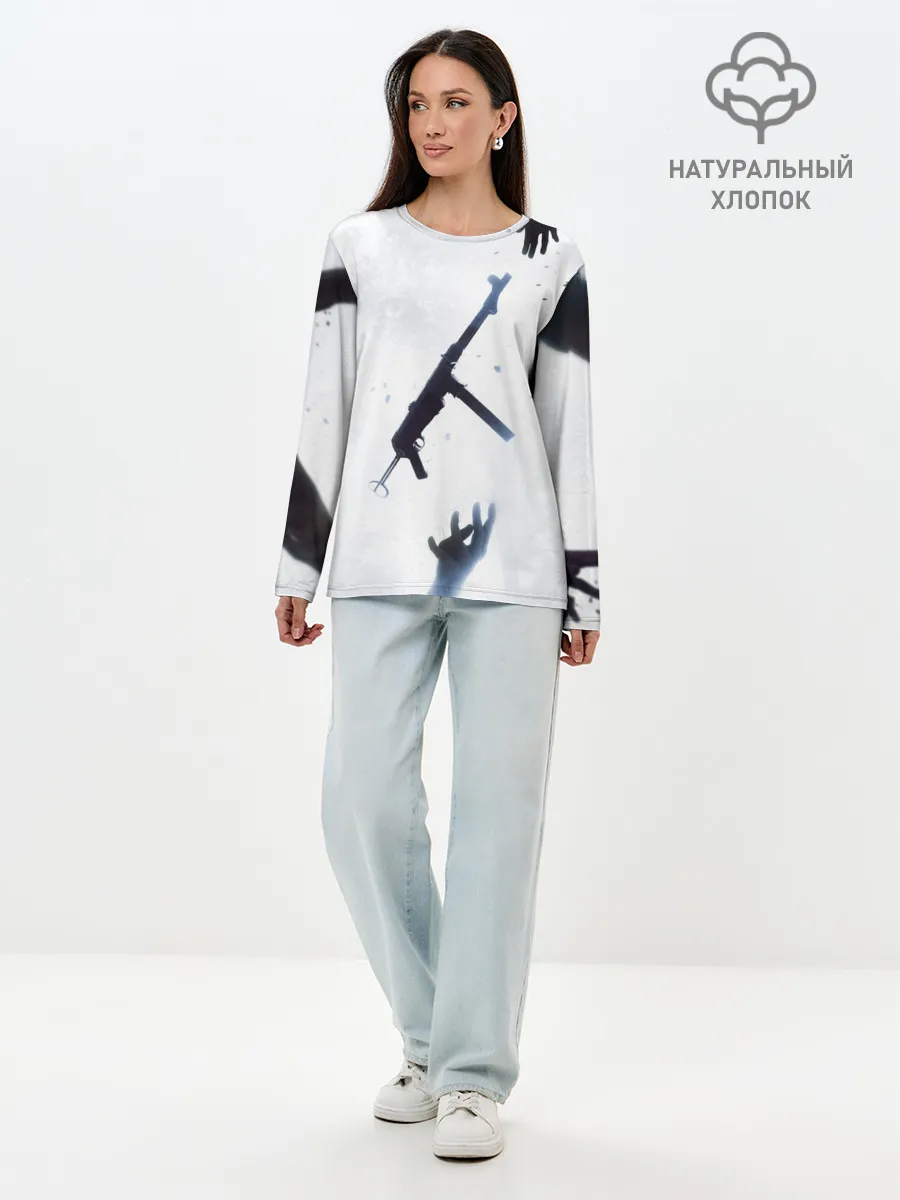 Лонгслив женский. Хлопок / Бателфилд МП 40