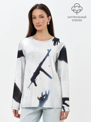 Лонгслив женский. Хлопок / Бателфилд МП 40