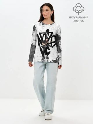 Лонгслив женский. Хлопок / Noize MC