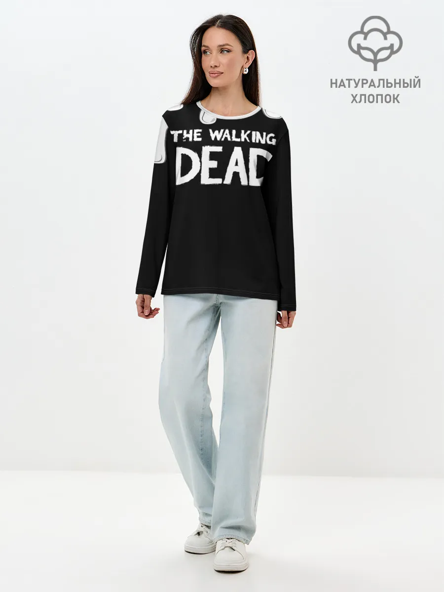 Лонгслив женский. Хлопок / Ходячие мертвецы