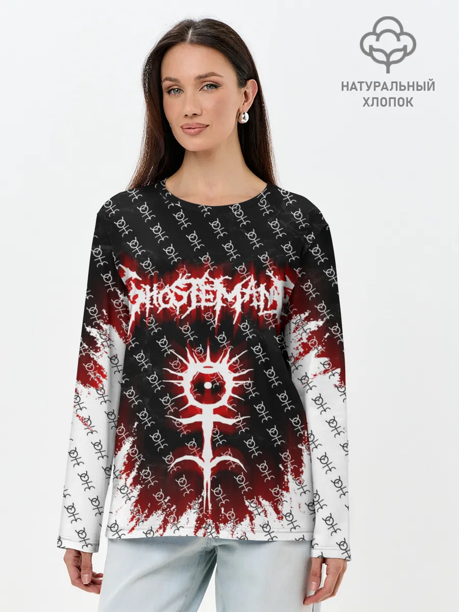 Лонгслив женский. Хлопок / GHOSTEMANE