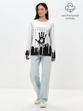 Лонгслив женский. Хлопок / DEATH STRANDING