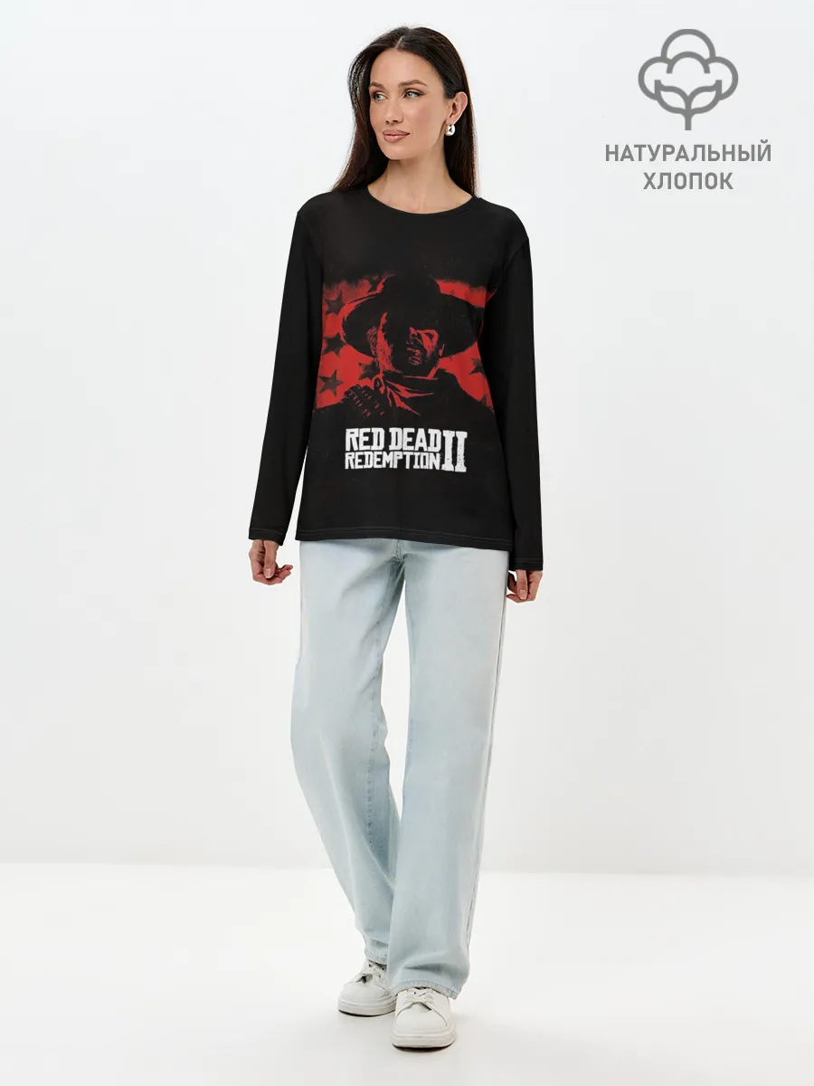 Лонгслив женский. Хлопок / Red Dead Redemption
