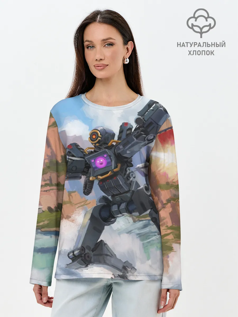 Лонгслив женский. Хлопок / Apex Legends