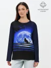 Лонгслив женский. Хлопок / КОТИК