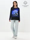 Лонгслив женский. Хлопок / КОТИК