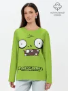 Лонгслив женский. Хлопок / Plants vs Zombies | Зомби.