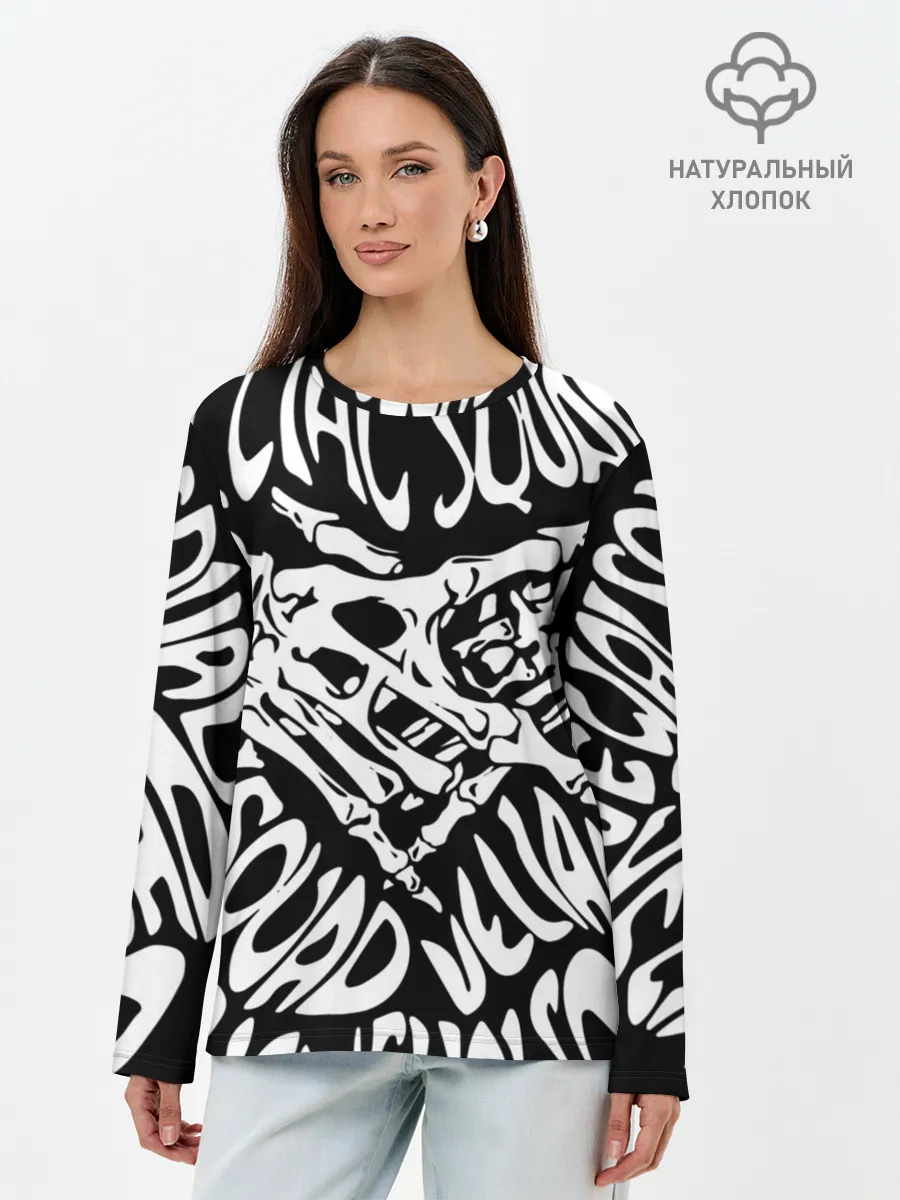 Лонгслив женский. Хлопок / VELIAL SQUAD