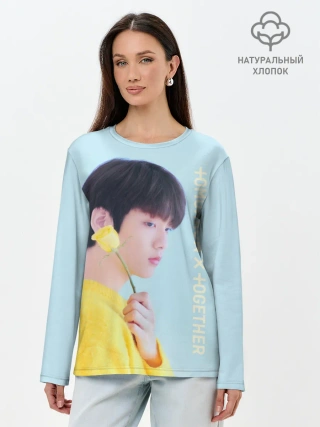 Лонгслив женский. Хлопок / TXT