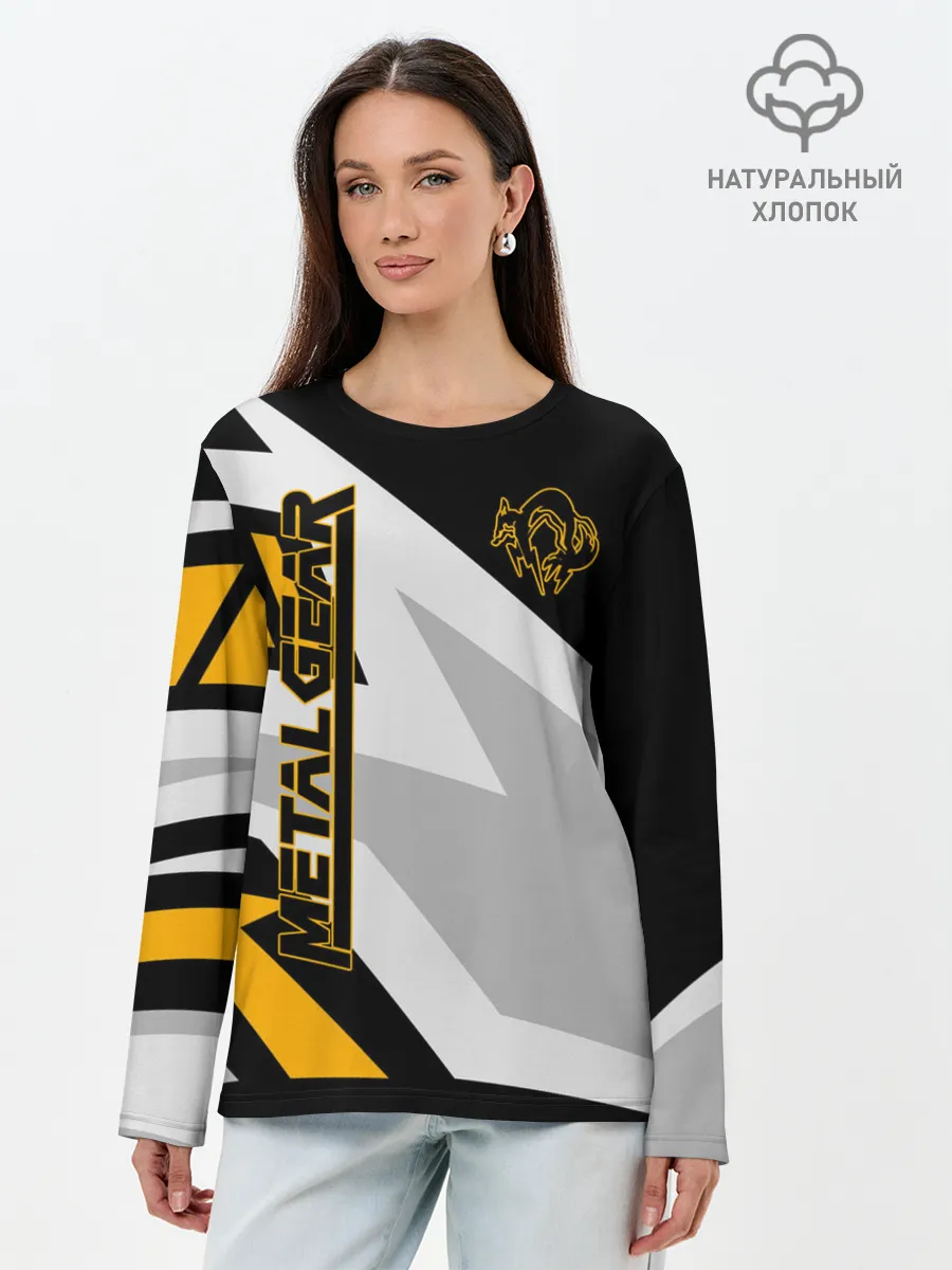 Лонгслив женский. Хлопок / Metal Gear