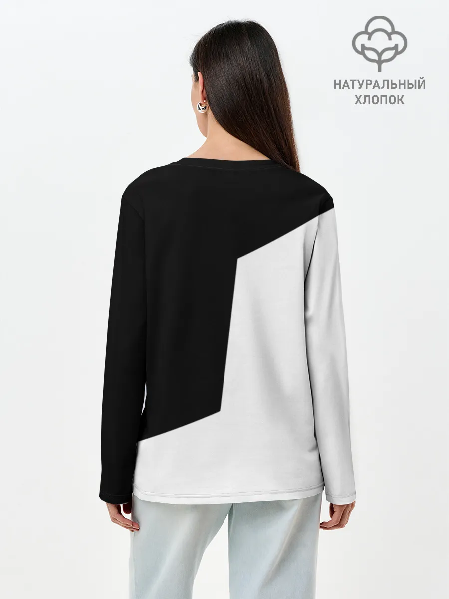 Лонгслив женский. Хлопок / Инь - янь