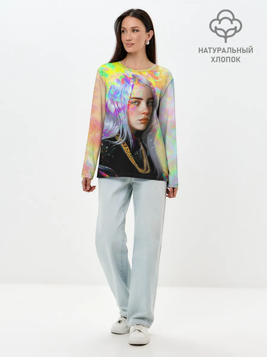 Лонгслив женский. Хлопок / BILLIE EILISH
