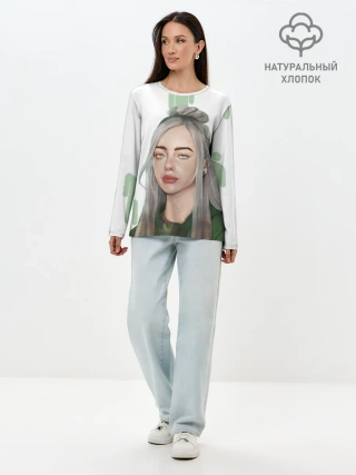 Лонгслив женский. Хлопок / BILLIE EILISH