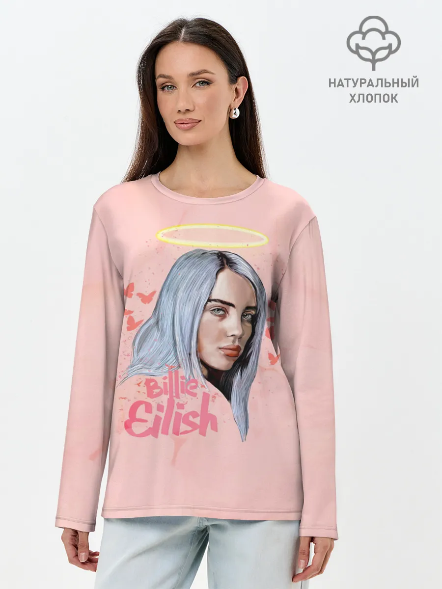 Лонгслив женский. Хлопок / BILLIE EILISH
