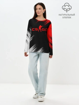 Лонгслив женский. Хлопок / Counter Strike