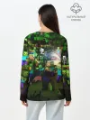 Лонгслив женский. Хлопок / MINECRAFT Creeper